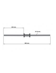 Adaptateur 30 mm disques standards pour presse à cuisse et hack squat ATX 