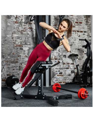 Banc hyperextension ATX 45° pour entraînement du dos capacité de charge +250 kg 