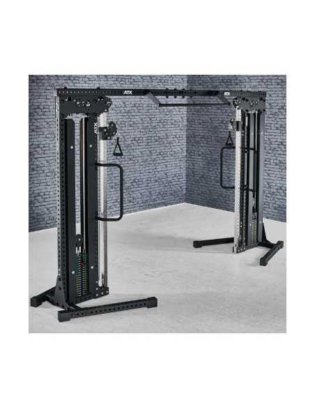 Poulie vis à vis professionnelle ATX avec colonnes de poids 2 x 90 kg Cable Crossover 800 series 