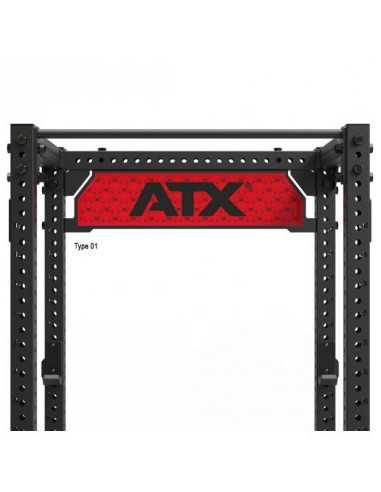 Plaque de logo ATX pour power rack de série 800 - possibilité de créer votre logo 
