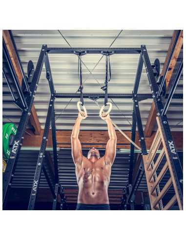 Support anneaux de gym ATX sacs de frappe et cordes pour cages de crosstraining 