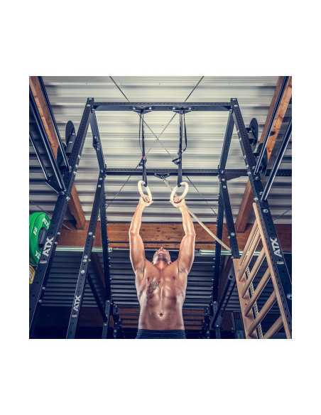 Support anneaux de gym ATX sacs de frappe et cordes pour cages de crosstraining 