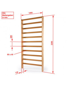 Espalier en bois supérieur pour entraînement de fitness et musculation-Home-musculation-Pas cher