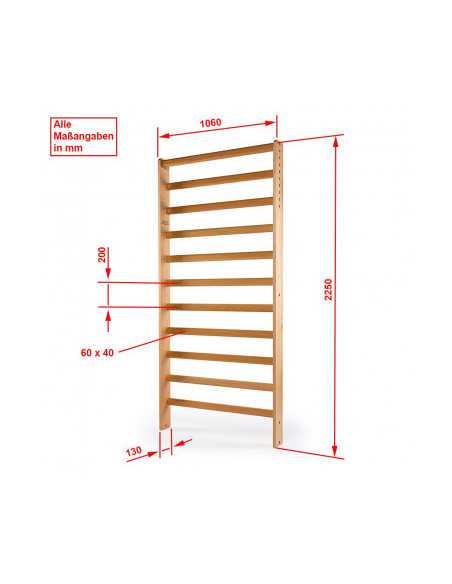 Espalier en bois supérieur pour entraînement de fitness et musculation-Home-musculation-Pas cher