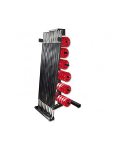 Rack de rangement ATX pour salle de sport et homegym : 16 jeux de disques 