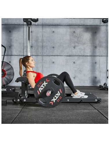 Hip Thruster ATX pour entraînement intense des fessiers avec roues de transport - Capacité de charge 250 kg 
