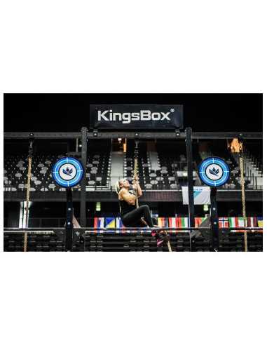 Accessoire en acier pour corde d'escalade sur plateforme Royal - Kingsbox 