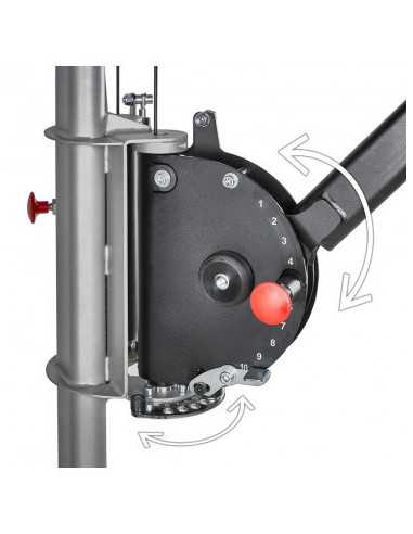 Station de musculation multifonctionnelle ATX avec double poulie et colonne de poids - Fixation murale 