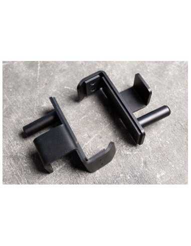 Crochets en J de sécurité reposes-barres pour cage et rig Royal de cross-fit - Kingsbox 