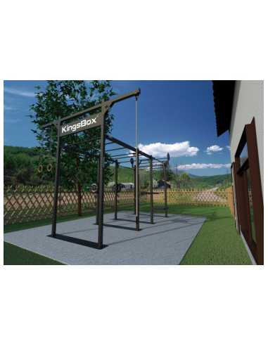Station de crossfit Mighty en acier galvanisé - Usage extérieur Kingsbox 