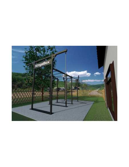 Station de crossfit Mighty en acier galvanisé - Usage extérieur Kingsbox 
