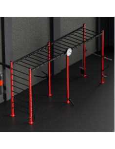 Cage professionnelle multipostes pour box de crosstraining 
