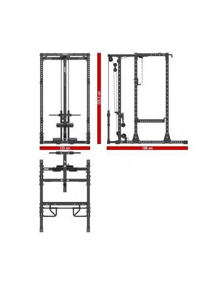 Power rack ATX de musculation avec poulie haute et basse à charge libre capacité de charge 1500 kg série 700 