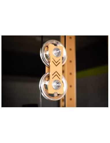 Power Rack de la Série Mighty Kingsbox - Poulie, Destroyer Lat et crochets en J 