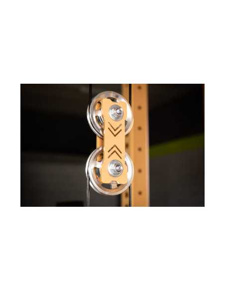 Power Rack de la Série Mighty Kingsbox - Poulie, Destroyer Lat et crochets en J 