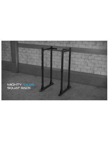 Mighty Rack à squat avec barre de traction et crochets J-cups pour accessoires Kingsbox 