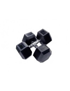 Set d'haltères hexagonaux 20 à 40 kg revêtement caoutchouc-Home-musculation-Pas cher 2