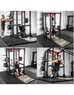 Plateforme d'haltérophilie professionnelle ATX Barbell Club 3x3 mètres 