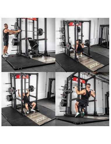 Plateforme d'haltérophilie professionnelle ATX Barbell Club 3x3 mètres 