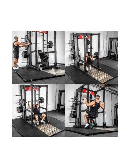 Plateforme d'haltérophilie professionnelle ATX Barbell Club 3x3 mètres 