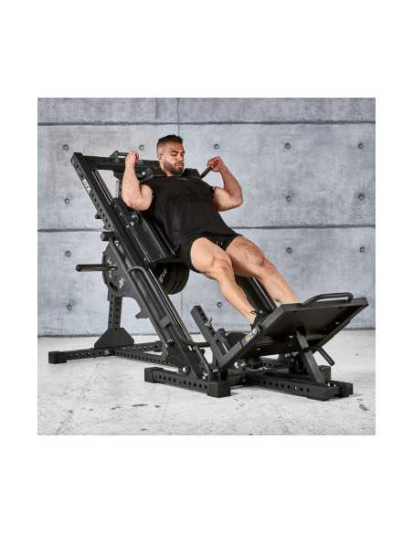 Presse à cuisses et mollets - Hack squat ATX ergonomique à charges libres pour musculation des jambes - Leg Press 