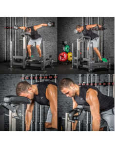 Plateforme de rowing multifonctions charge 450 kg - Barbell Row Rack ATX 