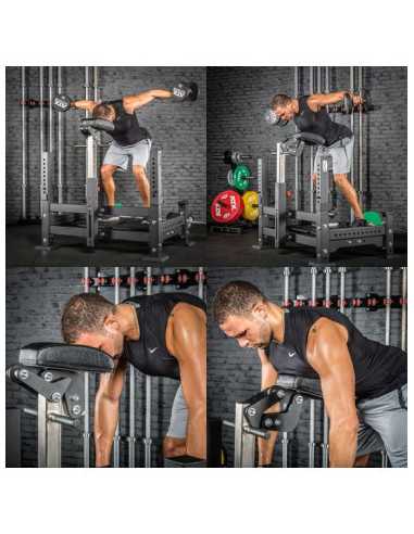 Plateforme de rowing multifonctions charge 450 kg - Barbell Row Rack ATX 