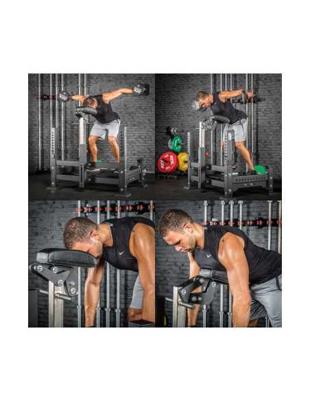 Plateforme de rowing multifonctions charge 450 kg - Barbell Row Rack ATX 