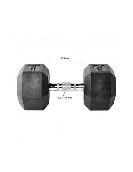 Kit de 5 paires d'haltères hexagonaux ATX de 40 kg à 50 kg de qualité professionnelle 