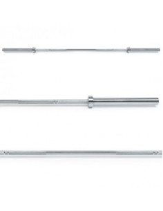 Barre de musculation olympique 220 cm x 50 mm haute résistance capacité 700 kg avec logo ATX violet 