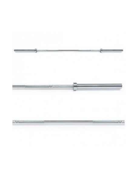 Barre de musculation olympique 220 cm x 50 mm haute résistance capacité 700 kg avec logo ATX violet 