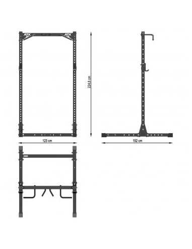 Half rack de musculation ATX capacité de charge 500 kg - Série 700 