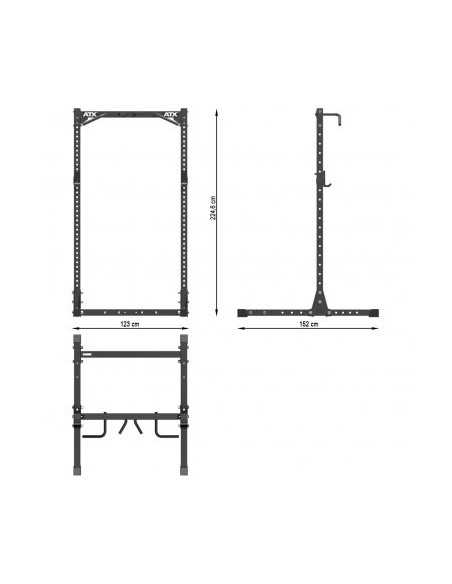 Half rack de musculation ATX capacité de charge 500 kg - Série 700 