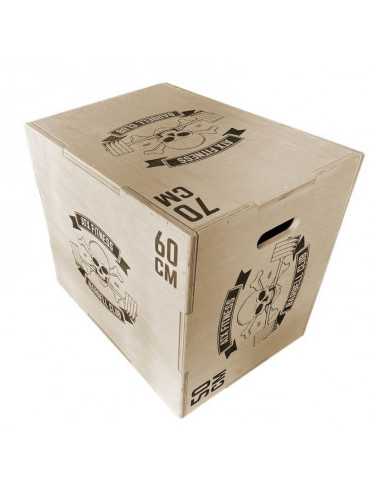 PlyoBox ATX Barbell Club en bois pour séances de cross-training avec 3 hauteurs différentes : 50 - 60 - 70 cm 