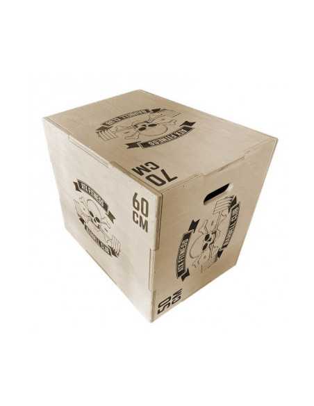 PlyoBox ATX Barbell Club en bois pour séances de cross-training avec 3 hauteurs différentes : 50 - 60 - 70 cm 