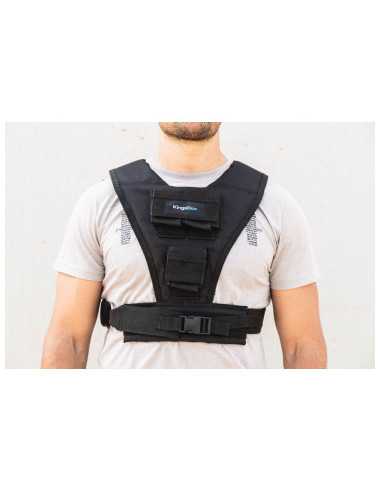 Gilet de musculation Kingsbox lesté et réglable - Charge maximale : 10 KG 