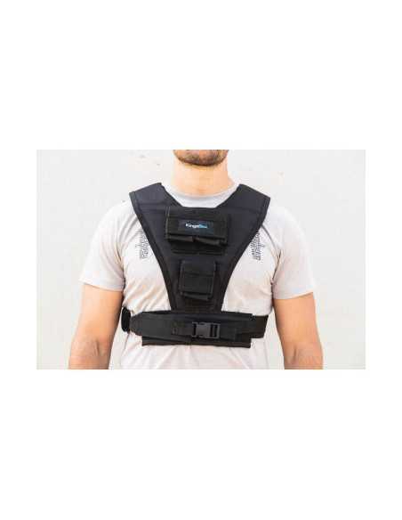 Gilet de musculation Kingsbox lesté et réglable - Charge maximale : 10 KG 