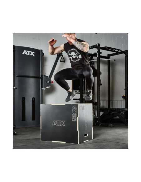 PlyoBox ATX de haute qualité avec surface antidérapante réglable sur 3 hauteurs - 50 cm x 60 cm x 70 cm 