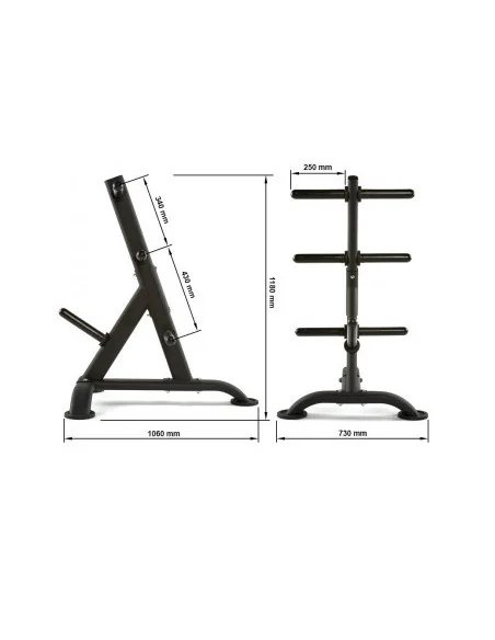 Arbre de rangement ATX pour disques de poids olympiques de diamètre 50 mm 
