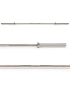 Barre droite olympique avec logo ATX orange de 220 cm avec capacité de charge 800 kg 