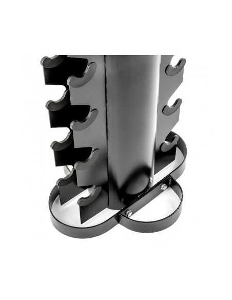 Colonne de rangement professionnelle ATX pour haltères hexagonaux/chromés - 10 paires 