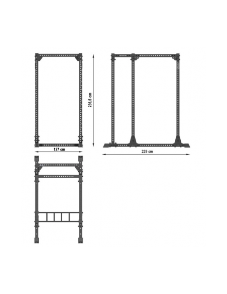 Power cage ATX avec extension série 800 capacité de charge 2000 kg 