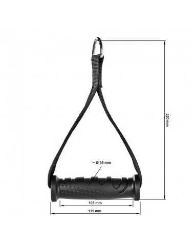 Poignée de tirage ATX légère et résistante pour machine à poulie 