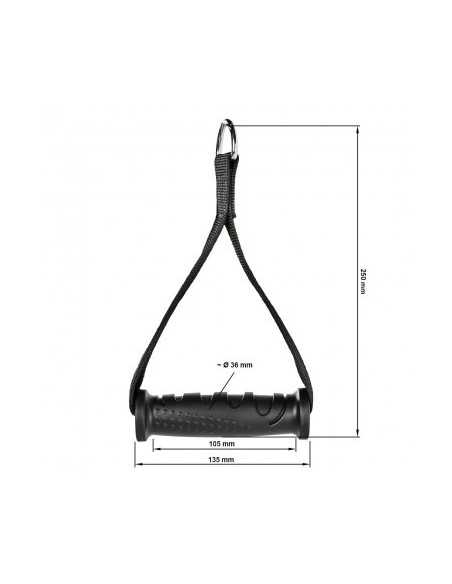 Poignée de tirage ATX légère et résistante pour machine à poulie 