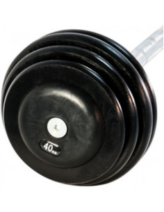 Barre droite de musculation ATX compacte de qualité professionnelle - 10 à 60 kg 