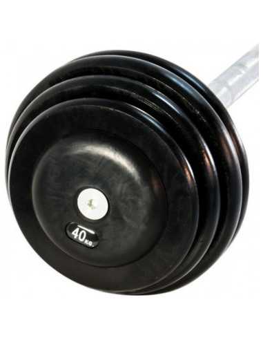 Barre droite de musculation ATX compacte de qualité professionnelle - 10 à 60 kg 