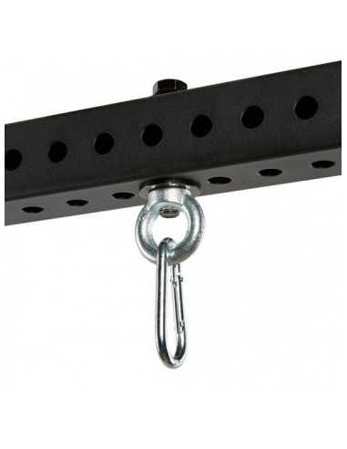 Œillet annulaire ATX avec mousqueton pour suspension de corde d'escalade ou de punchingball 