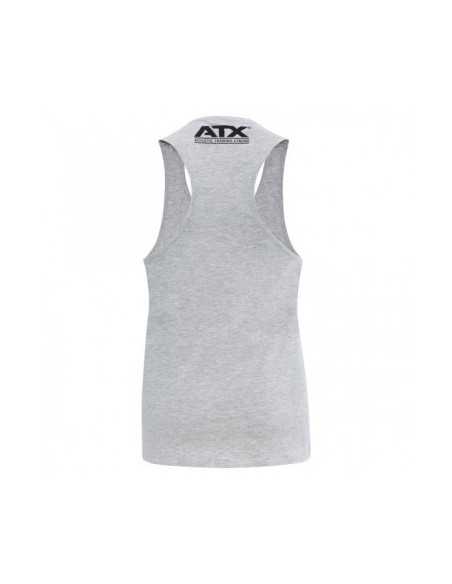 Débardeur ATX Gris avec logo noir taille S à XL 