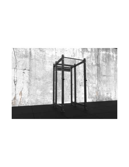 Cage rack Mighty professionnelle avec crochets en J et poste de tractions - kingsbox 