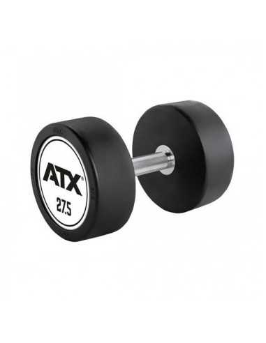 Lot d'haltères professionnels ATX en acier avec couche de protection en caoutchouc 